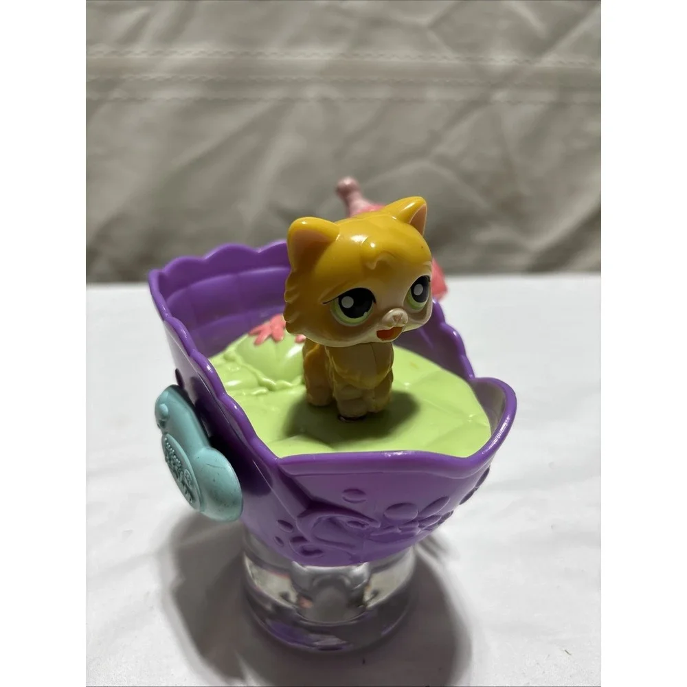 LPS Littlest Pet Shop Rare 2005 First Gen Magnetic Magic Motion Yellow Cat
